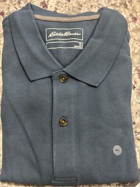Eddie Bauer Slate Blue Polo Shirt